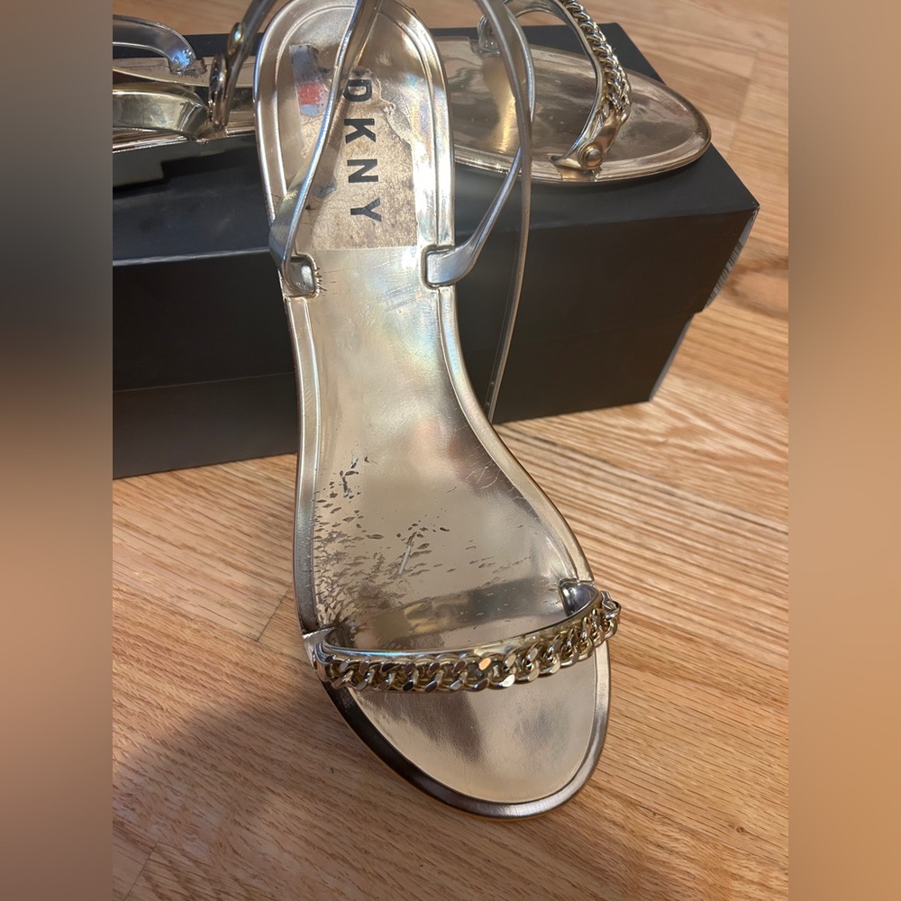 Gold DKNY Sandals - Picture 2 of 5